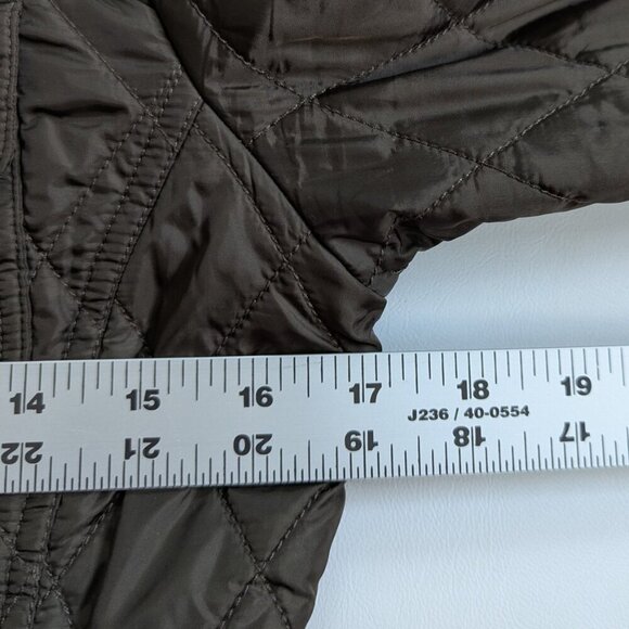 Banana Republic Factory Women's Quilted Jacket Size XS Brown With Belt - Picture 10 of 14